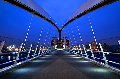 Footbridge at Salford Quays